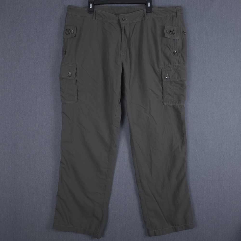 Clothing Arts Adventure Travel Pants Men 42 (Fits 42x32) Gray Pickpocket Proof